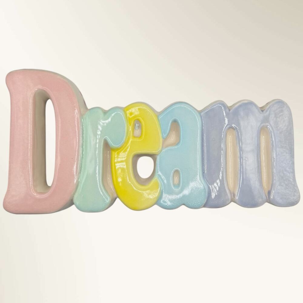 Handpainted Pastel Multi-Color Dream Ceramic Creation
